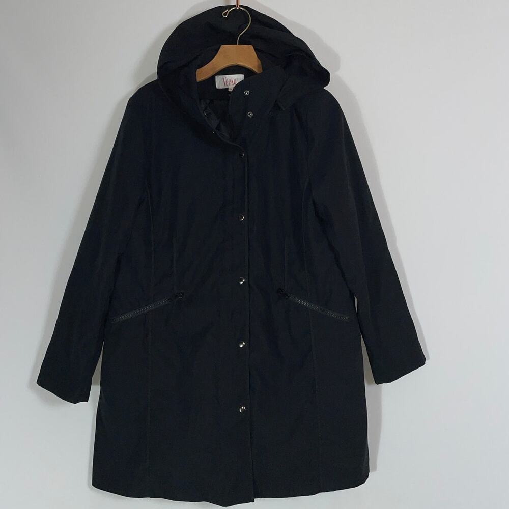 Veeko Hooded Coat w/ Removable Quilted‎ Liner - Women's Size 38 (US 6) - Soft
